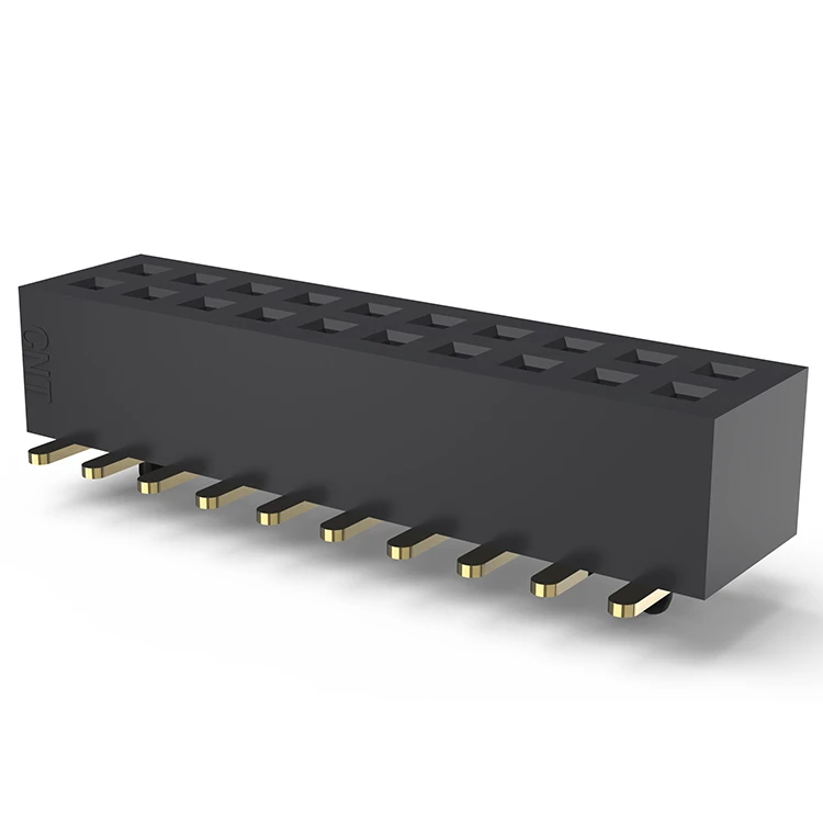 0.8mm Female Header Double Row Straight SMT