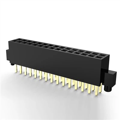 1.27mm Female Header Double Row Straight with Local Peg