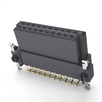 1.27mm High Spped Female Double Row Right Angle SMT