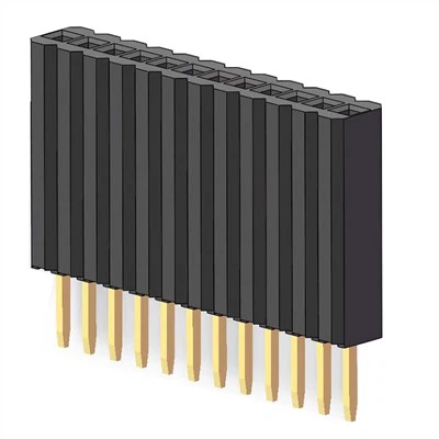 1.27x2.54mm Female Header Single Row Straight